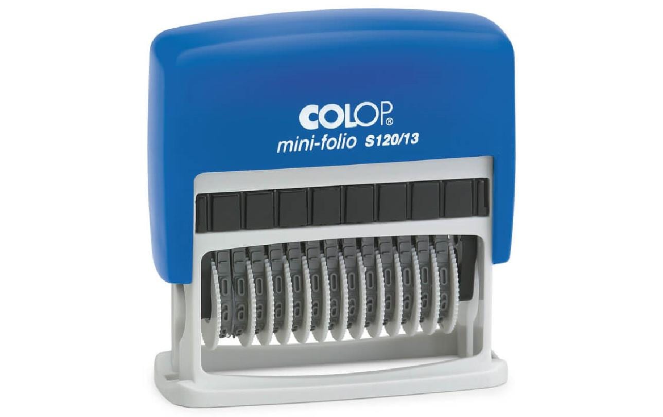 Colop Stempel S120/13, 13 Ziffernbänder, Schwarz