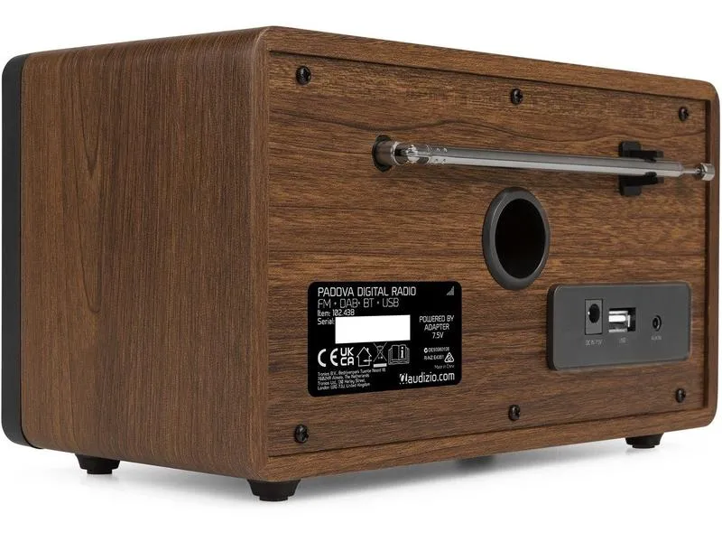 Audizio DAB+ Radio Padova Braun/Schwarz