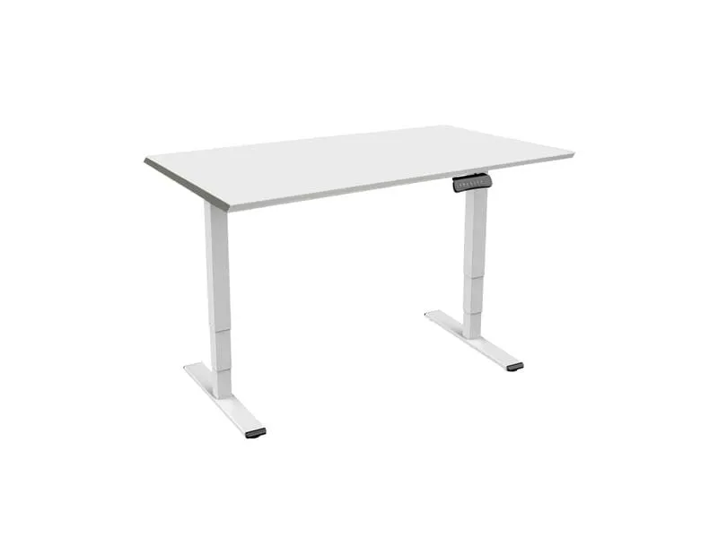 Contini RAL 9016 1.6 x 0.8 m Weiss mit Grauer Tischplatte Contini RAL 9016 1.6 x 0.8 m Weiss mit Grauer Tischplatte
