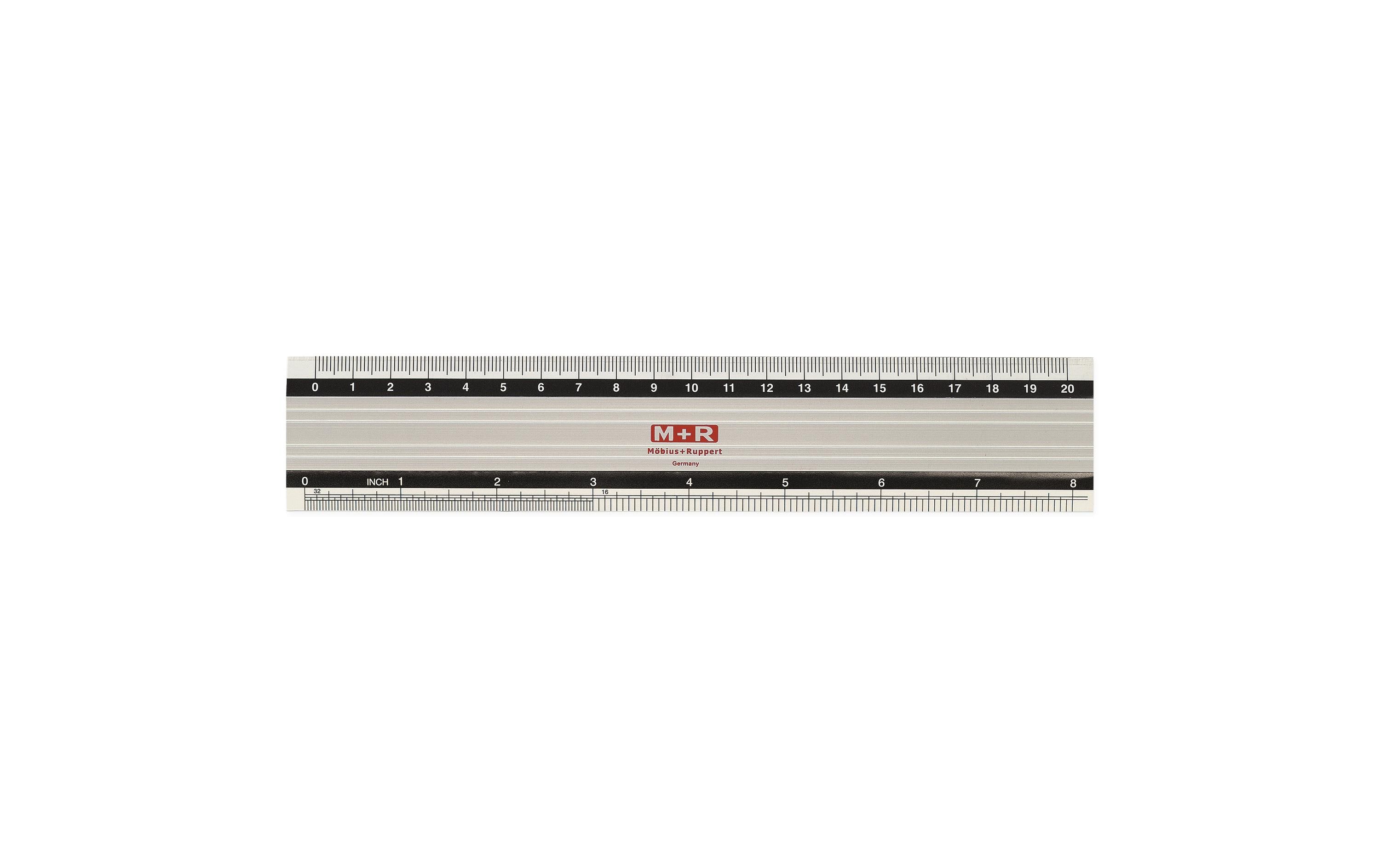 M+R Lineal Skala Aluminium 20 cm