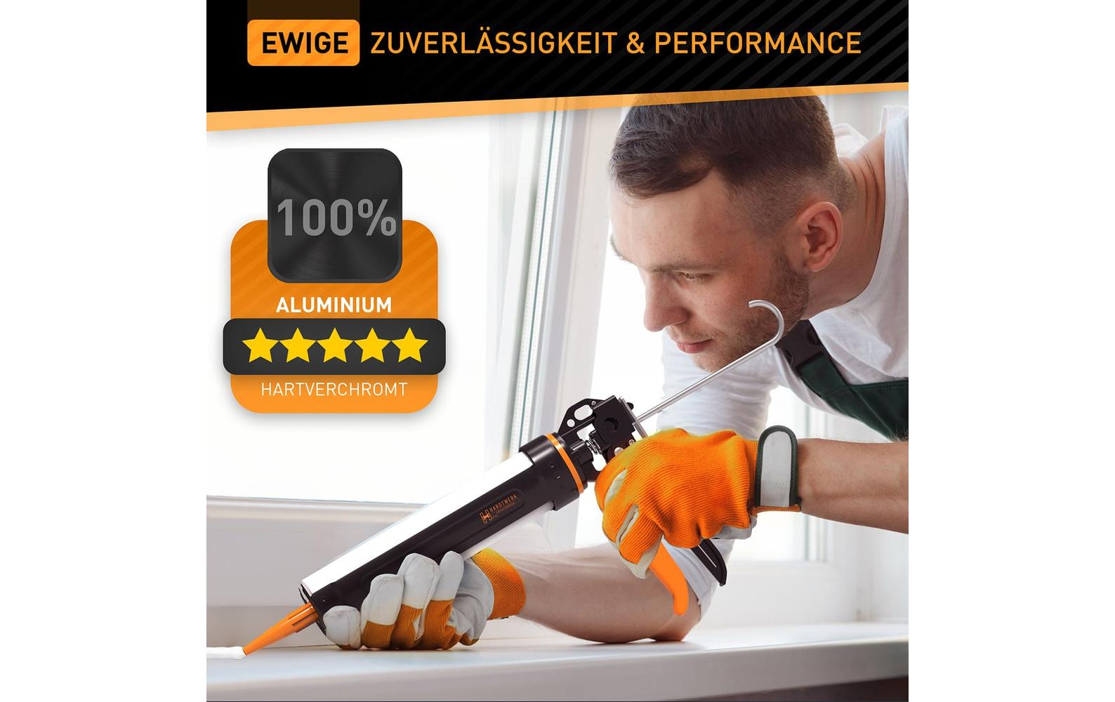 Hardtwerk Kartuschenpresse mit Kartuschen-Cutter 150-310 ml