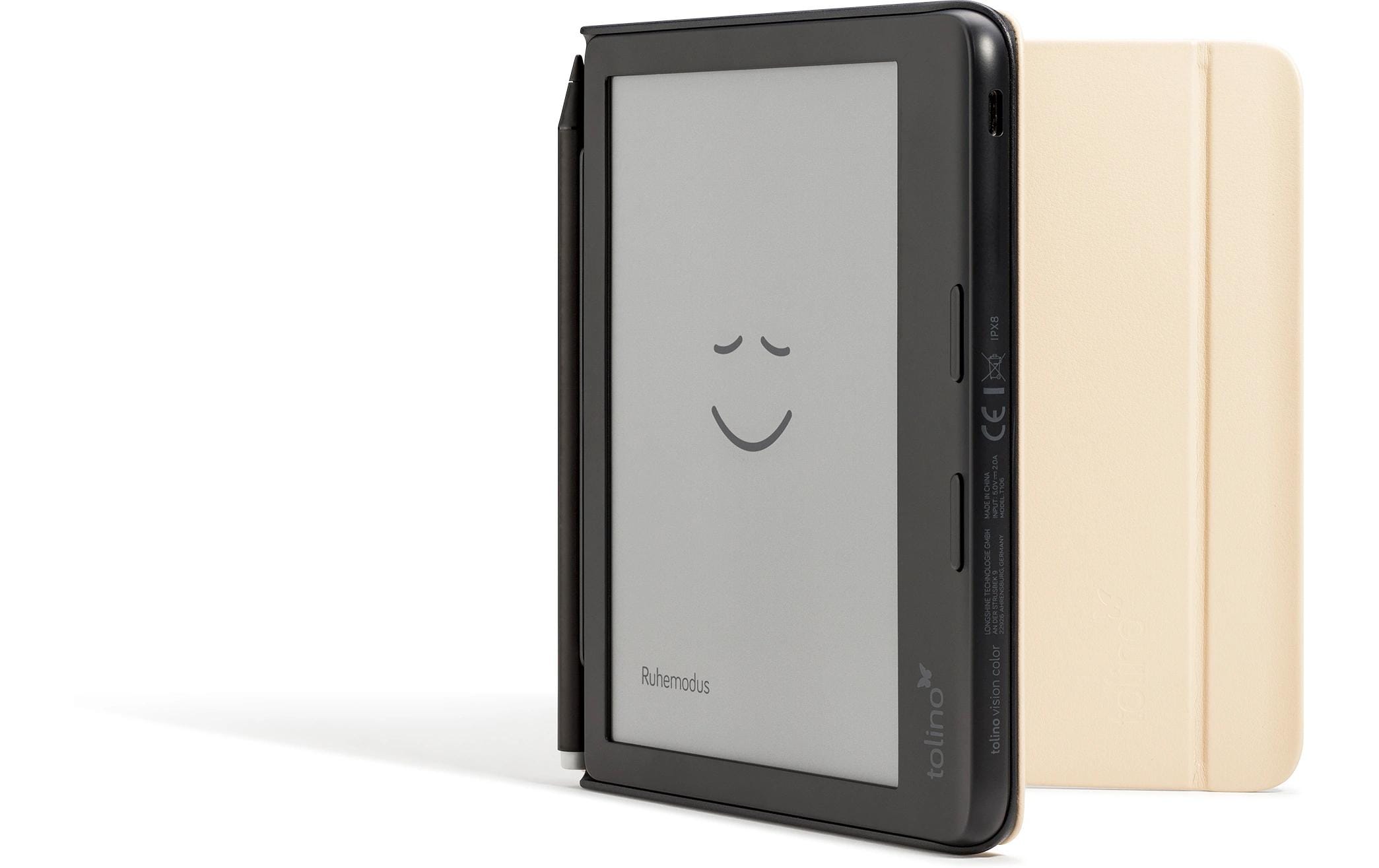 Tolino E-Book Reader Schutzhülle Vision Color Stylus Beige