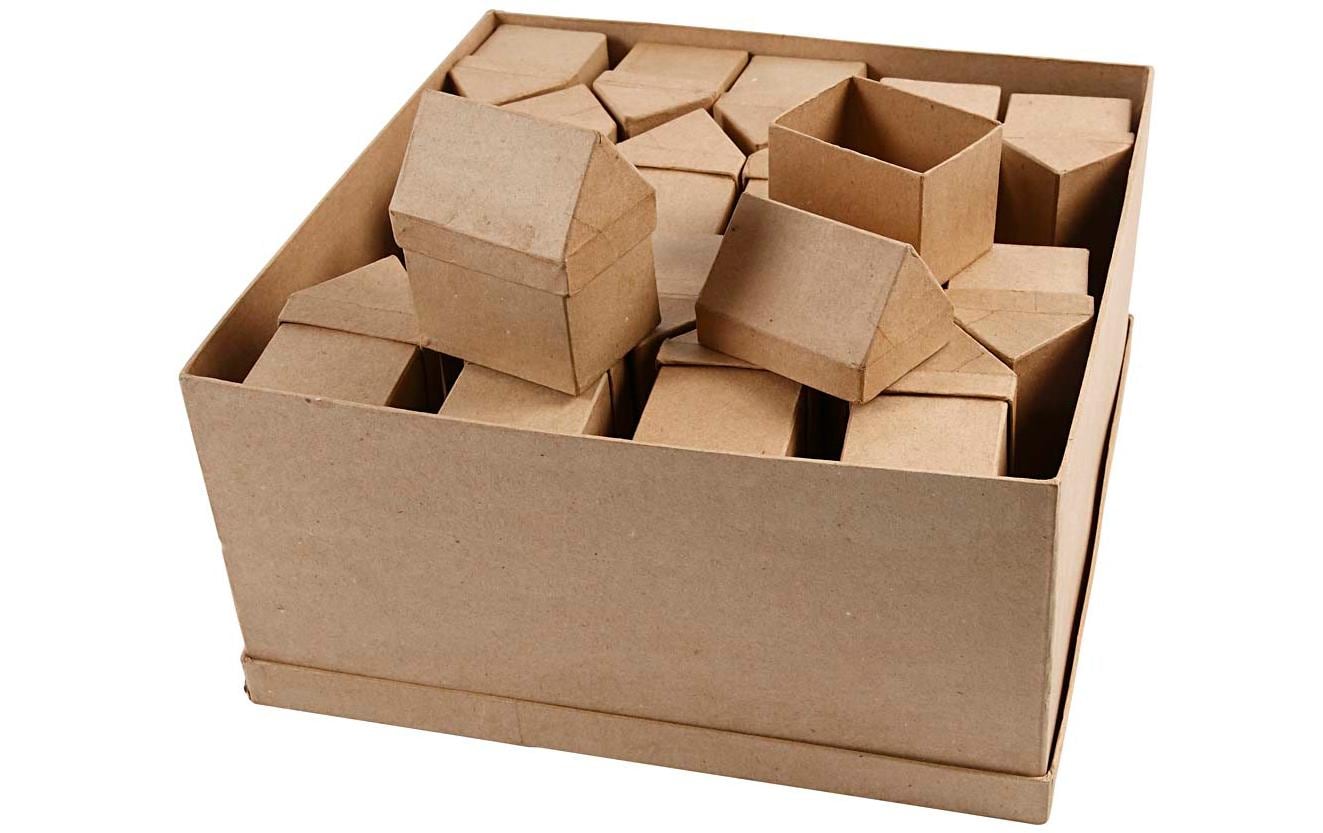 Creativ Company Papp-Schachtel Häuser 40 Stück, Braun Creativ Company Papp-Schachtel Häuser 40 Stück, Braun