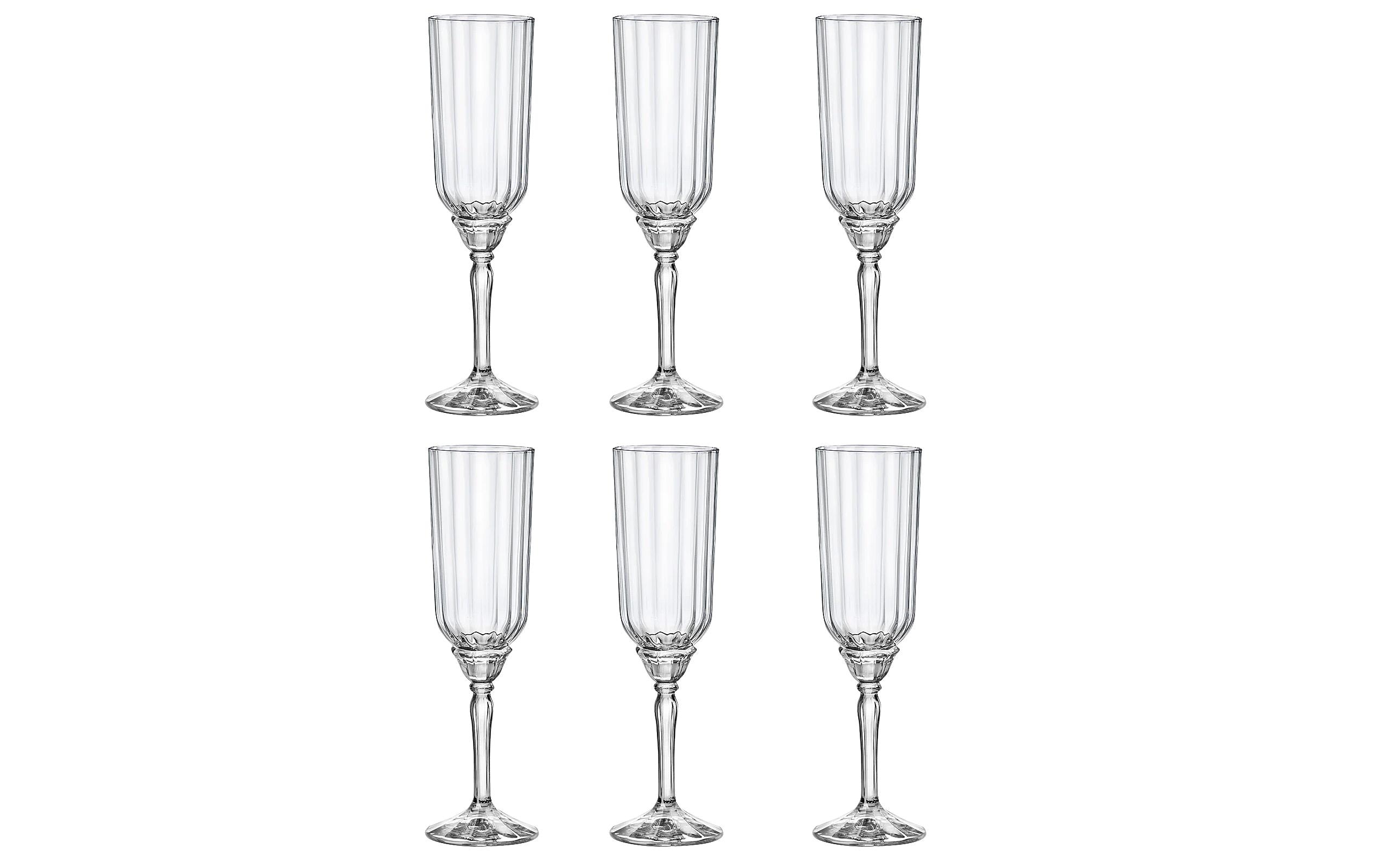 Bormioli Rocco Sektglas Florian 210 ml, 6 Stück, Transparent
