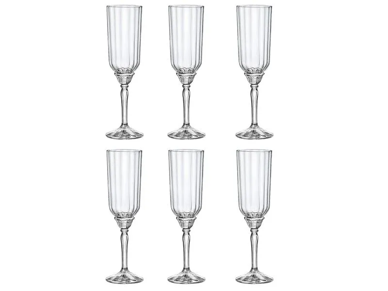 Bormioli Rocco Sektglas Florian 210 ml, 6 Stück, Transparent