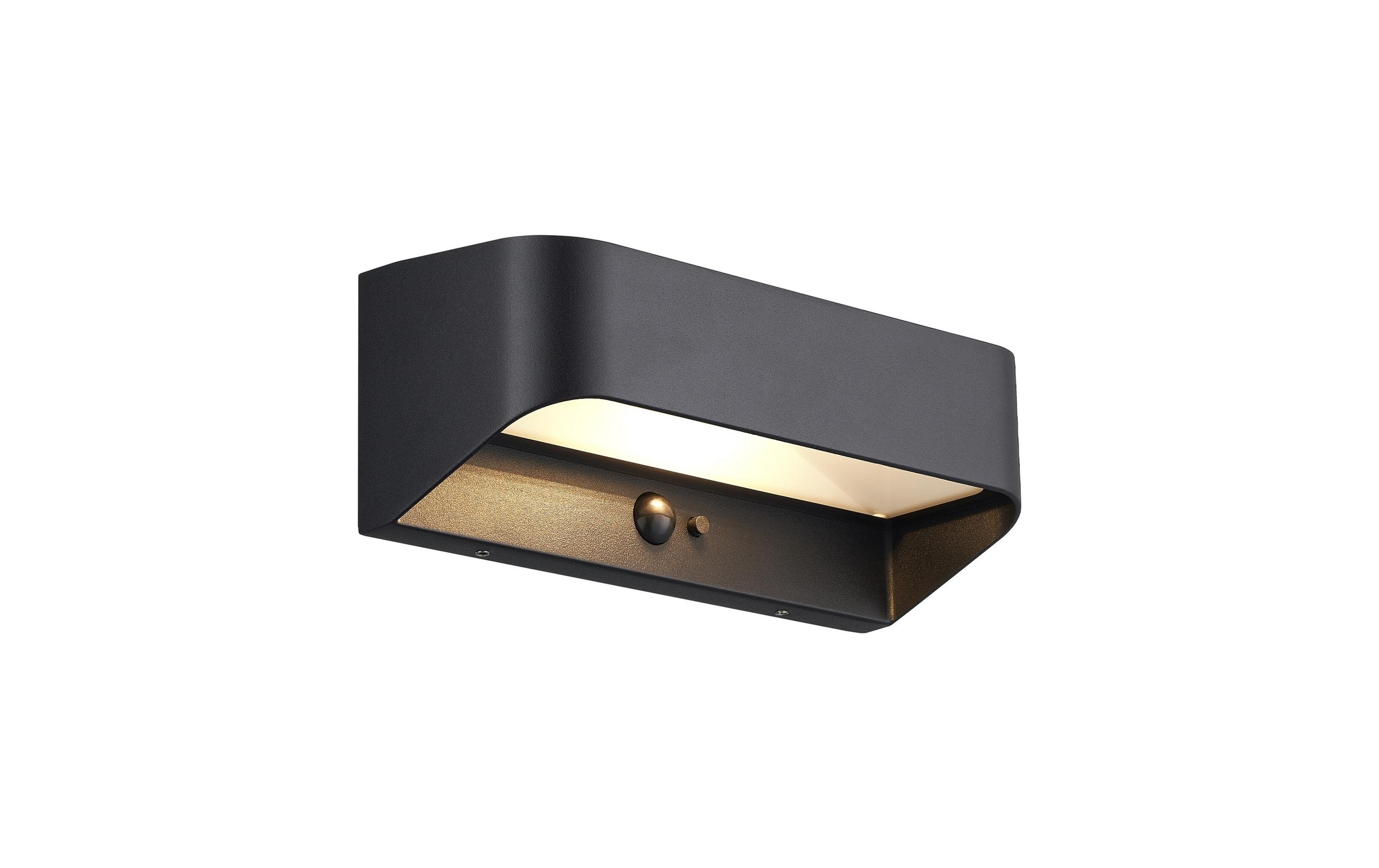 Nordlux Wandleuchte Marcellio 5W, LED, IP54, schwarz