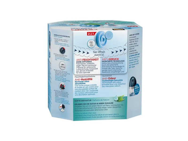 Pattex Nachfüll-Tabs Aero 360 Frischer Wasserfall 2 x 450 g Pattex Nachfüll-Tabs Aero 360 Frischer Wasserfall 2 x 450 g