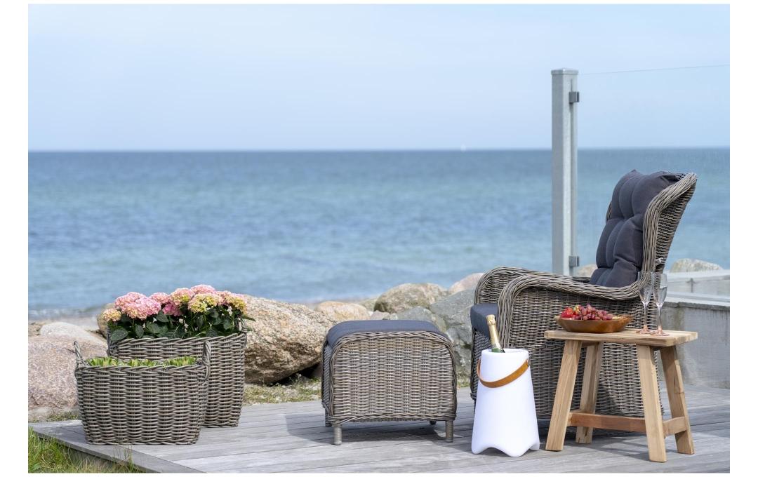 House Nordic Sitzbank Barcelona 50 x 45 cm, Braun