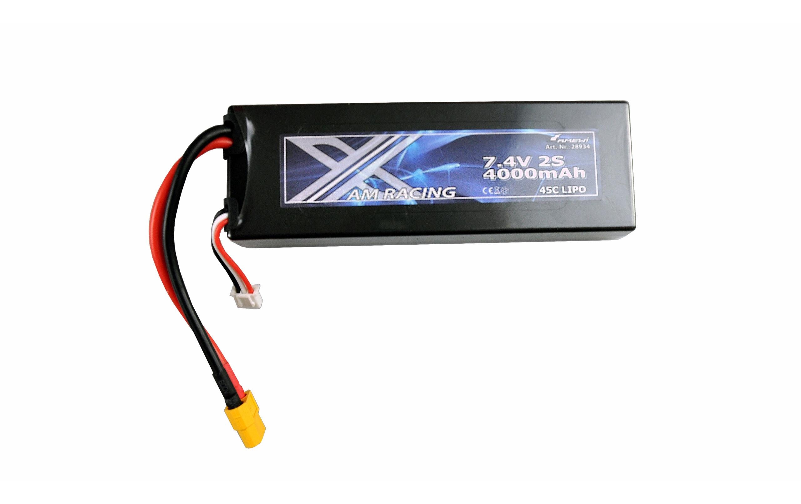Amewi RC-Akku LiPo 4000 mAh 7.4 V 45C XT60 Amewi RC-Akku LiPo 4000 mAh 7.4 V 45C XT60
