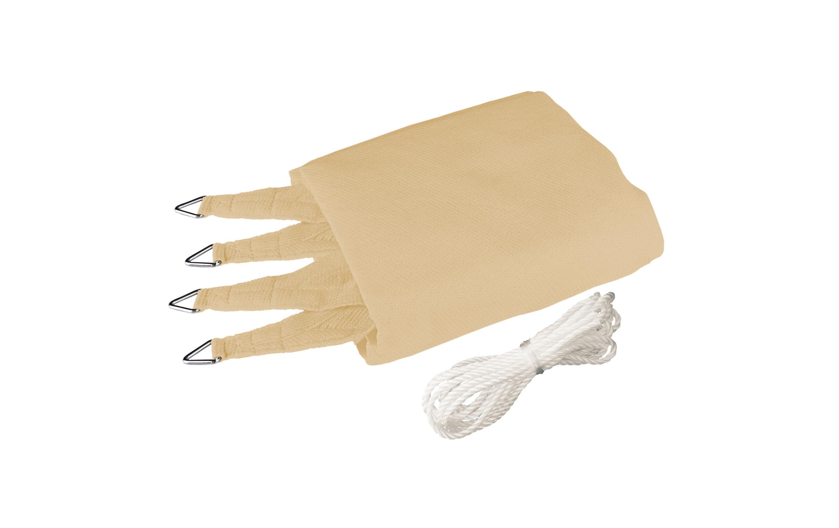 Windhager Sonnensegel Capri, 3 x 4 m, Eckig, Champagner