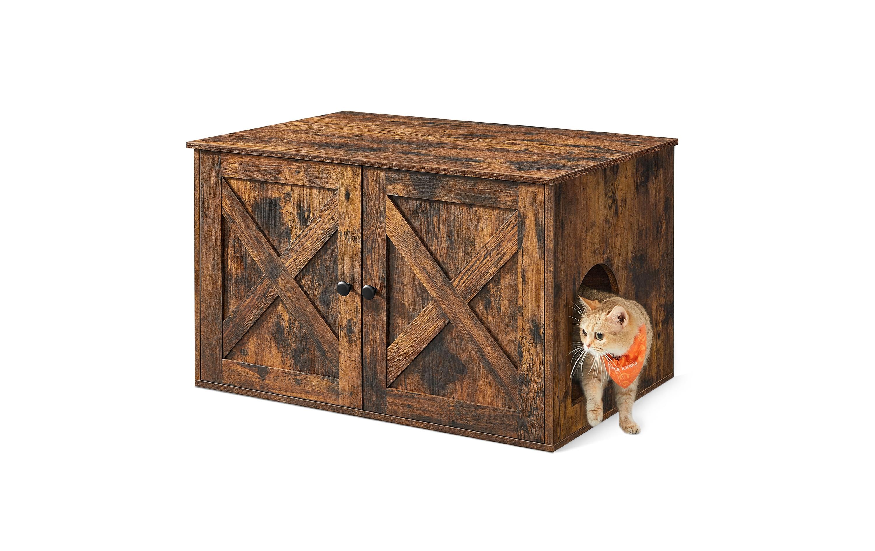 Feandrea Katzenhaus für Katzentoilette, Vintagebraun
