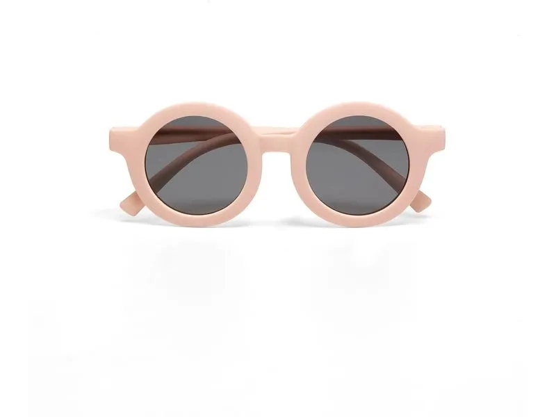 OKKIA Kinder-Sonnenbrille Tondo, 6-10 Jahre Light Pink