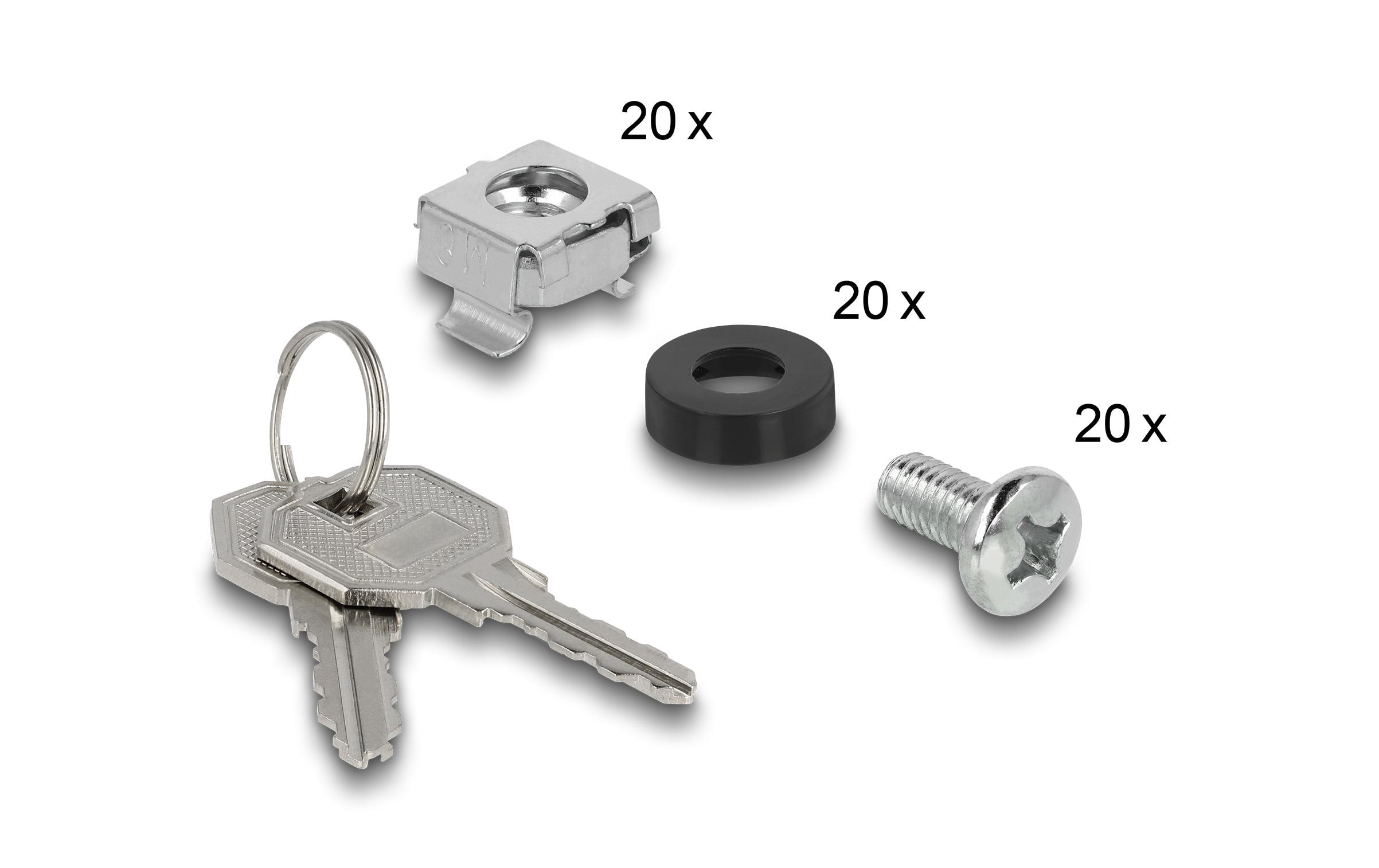 Delock Wandschrank 10 / 4HE / Grau