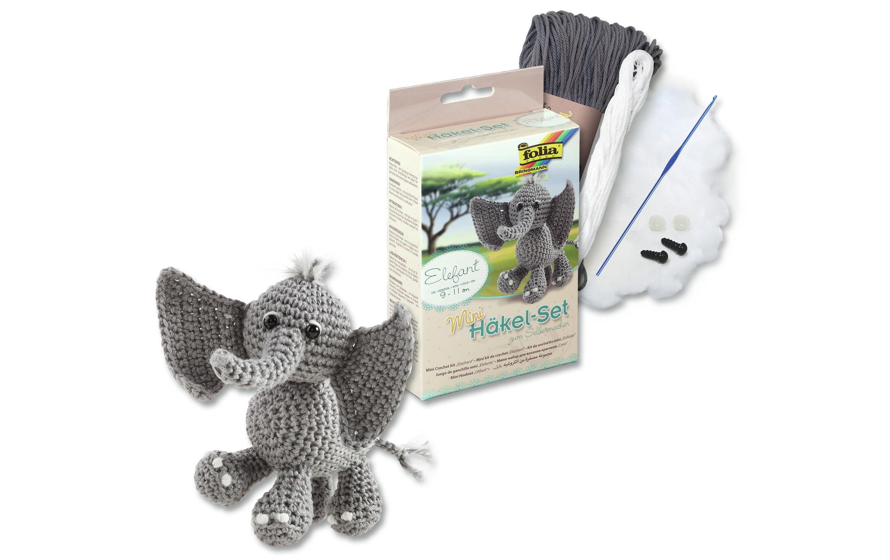 Folia Häkelset Mini Elefant Folia Häkelset Mini Elefant