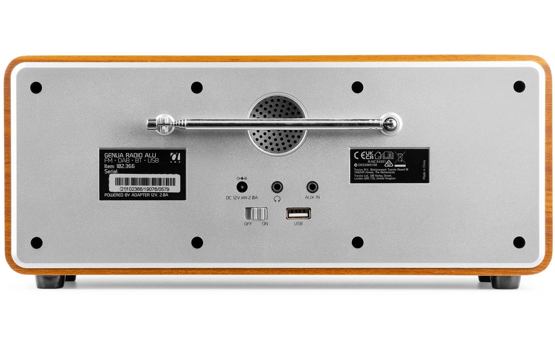 Audizio DAB+ Radio Genua Silber