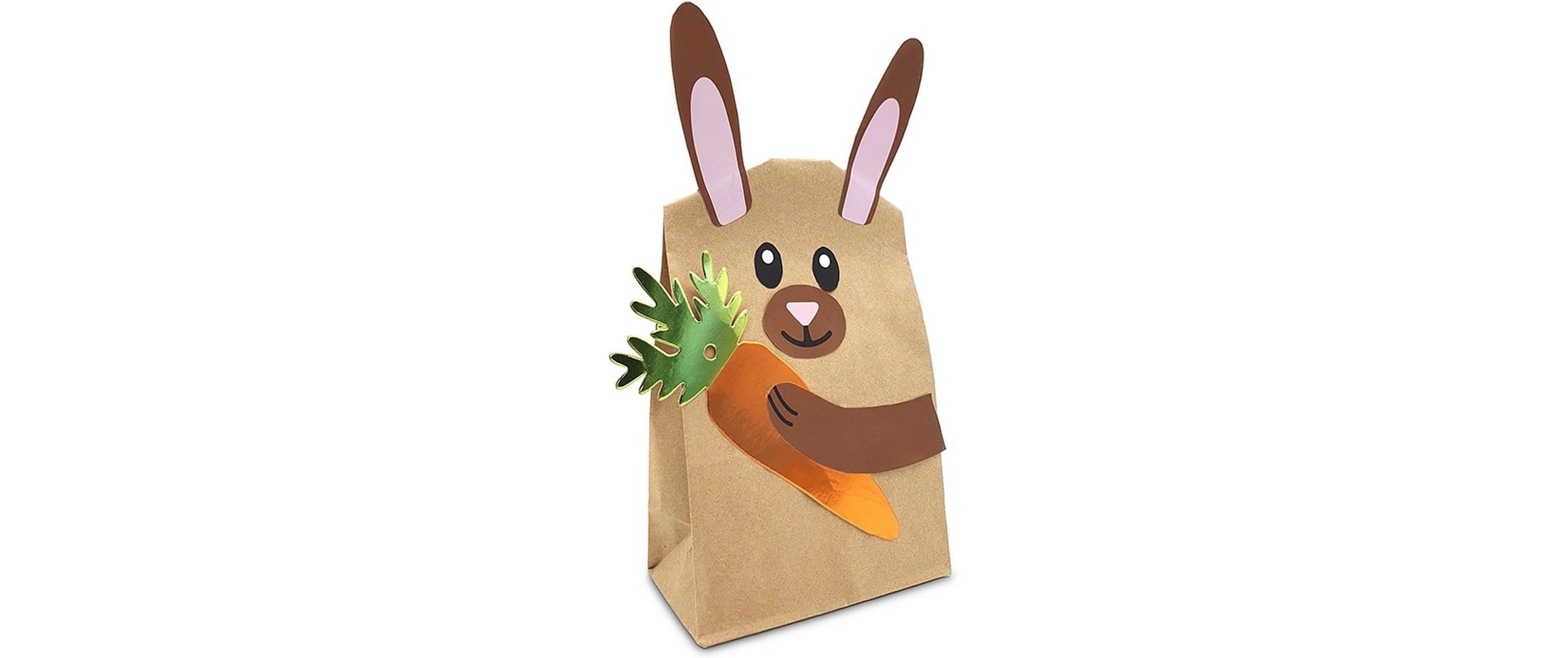 Braun + Company Papiertüte 2-er Set Hase, Braun