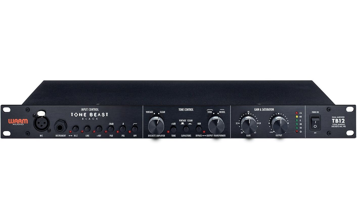 Warm Audio Mikrofon-Vorverstärker TB12 Schwarz