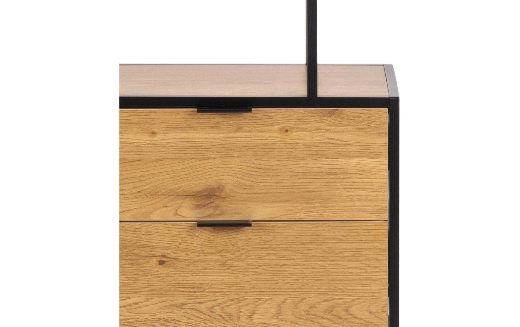 AC Design Regal Seaford Braun, 77 x 35 x 185 cm