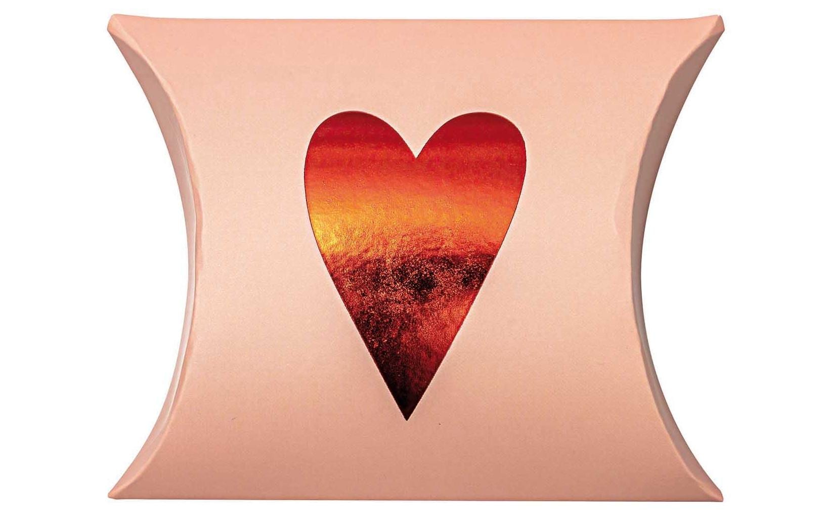 Rico Design Geschenkbox Herzen 6 Stück, Rosa/Rot, 12 x 18 cm/10 x 15 cm