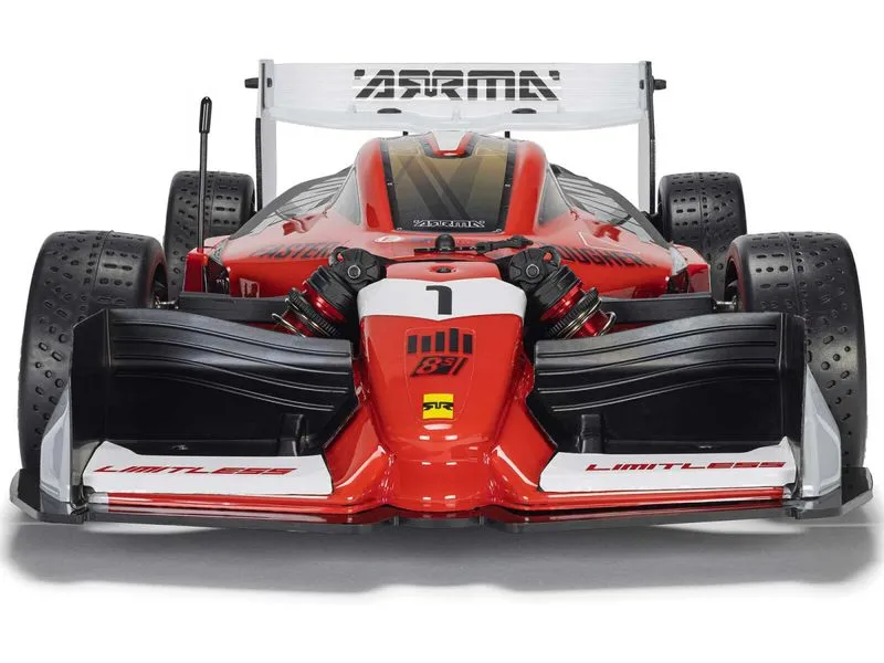Arrma Formel 1 Limitless 8s ARTR 1:7 - Rot / Schwarz Arrma Formel 1 Limitless 8s ARTR 1:7 - Rot / Schwarz