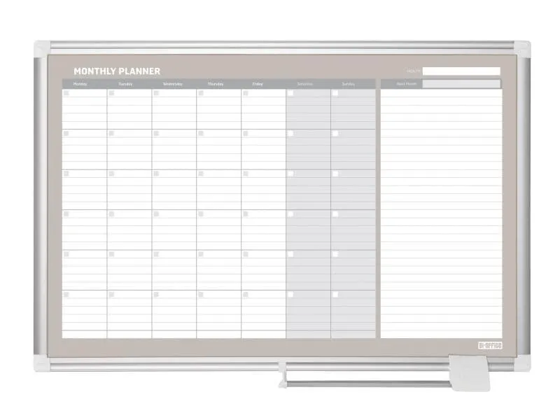 Bi-Office Magnethaftendes Whiteboard 60 cm x 90 cm, Weiss Bi-Office Magnethaftendes Whiteboard 60 cm x 90 cm, Weiss