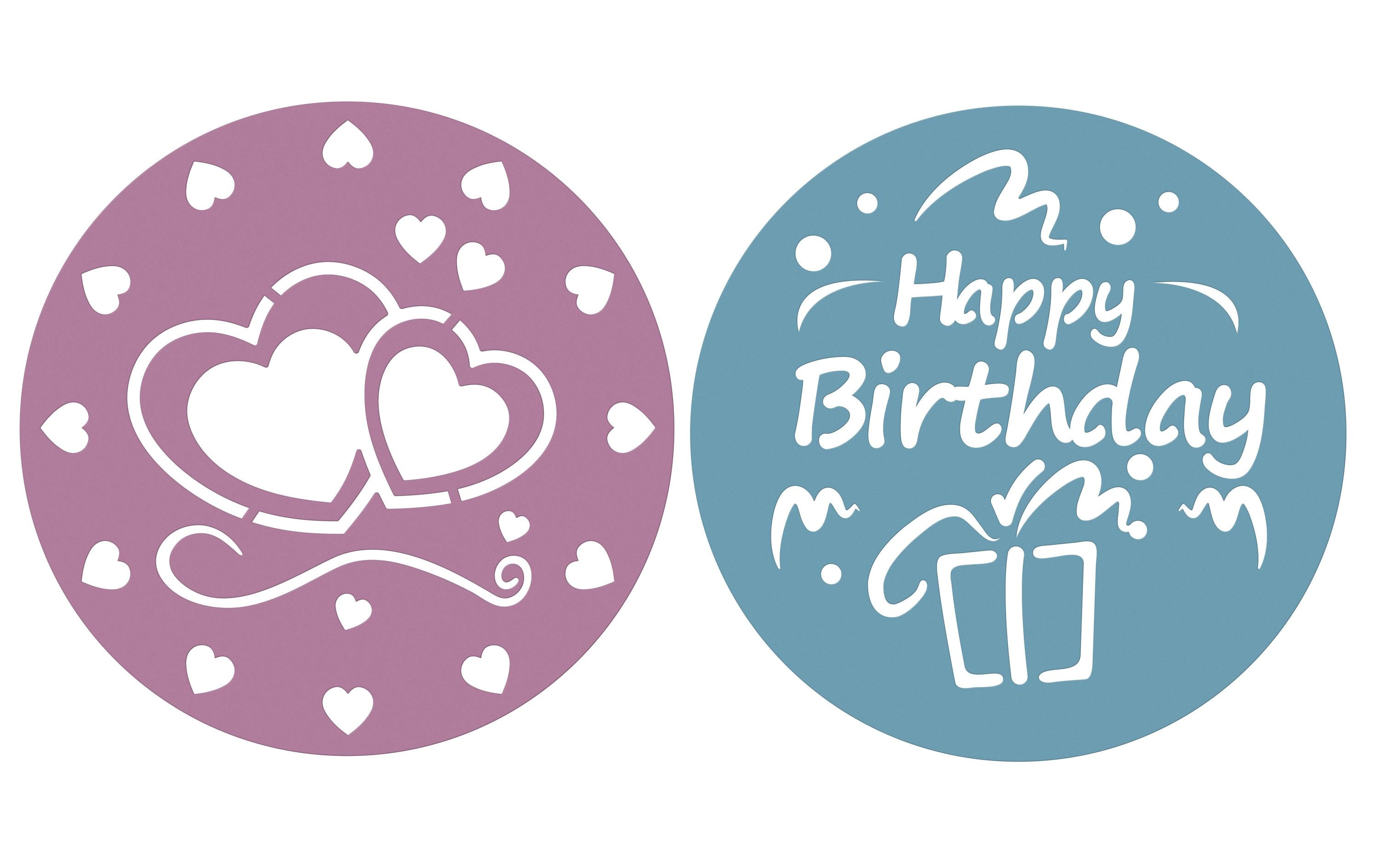 Zenker Schablone Sweet Sensation Blau/Lila