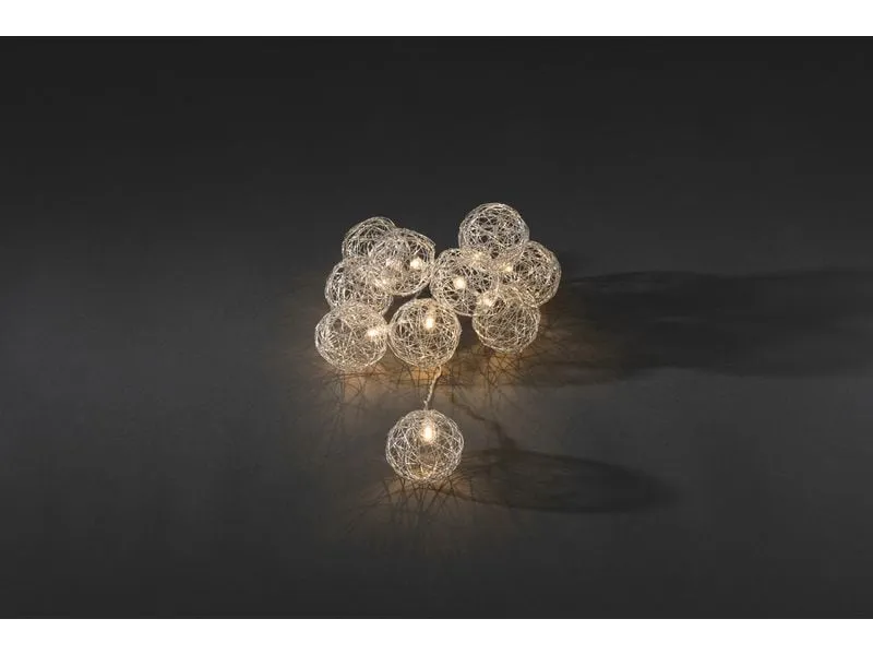 Konstsmide LED Dekolichterkette Drahtkugeln 16 LEDs Konstsmide LED Dekolichterkette Drahtkugeln 16 LEDs