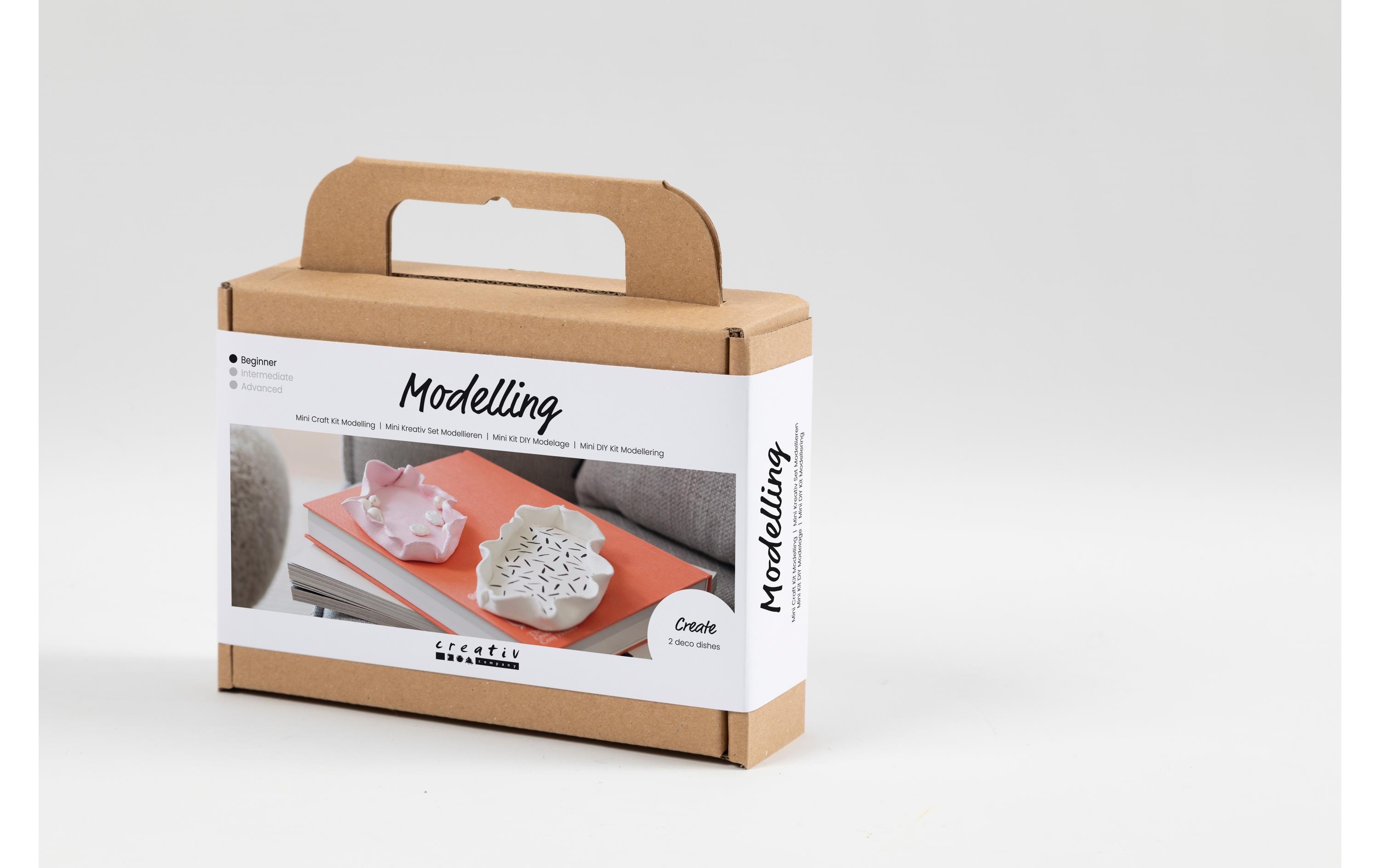 Creativ Company Modellier-Set Schalen Rosa/Weiss