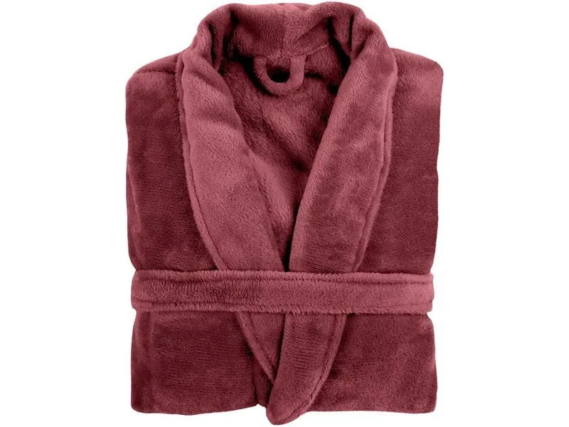 Tiseco Bademantel Cosy S/M, Bordeaux Tiseco Bademantel Cosy S/M, Bordeaux