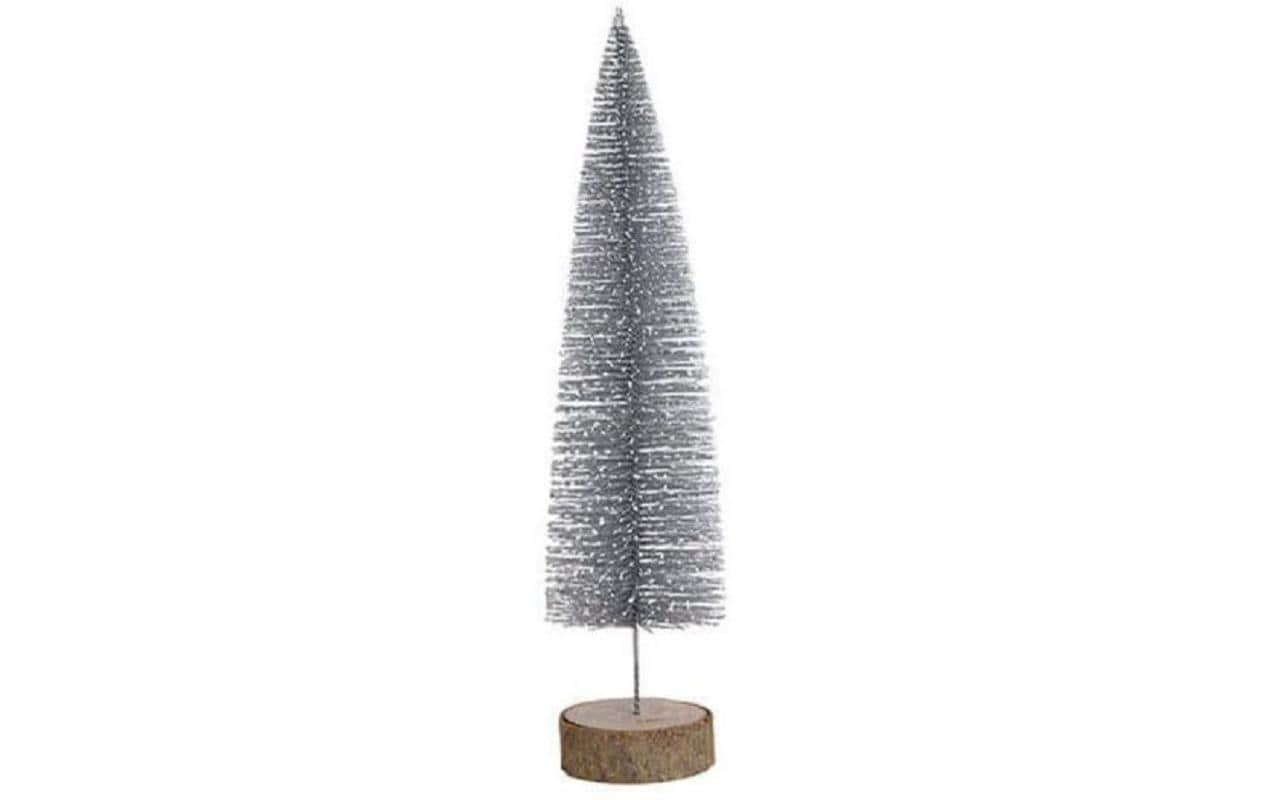 G. Wurm Weihnachtsbaum Silber, 10 x 34 x 10 cm
