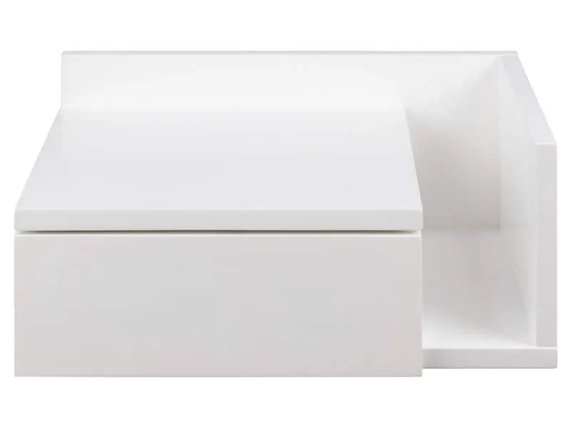 AC Design Nachttisch Ashlan 40 cm x 16.5 cm, Weiss glanz AC Design Nachttisch Ashlan 40 cm x 16.5 cm, Weiss glanz