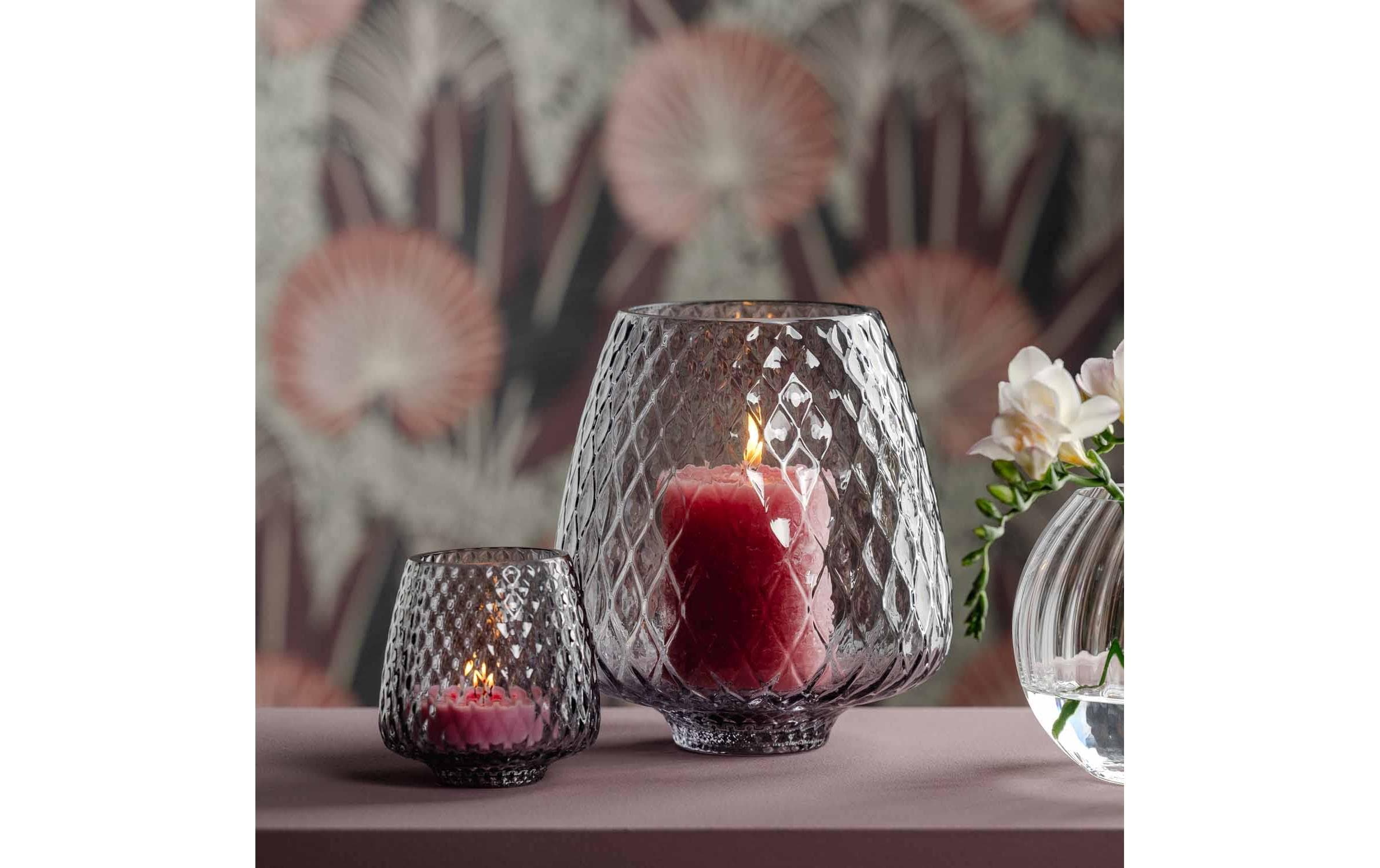 Leonardo Windlicht Giulia Grau, 18 x 21 cm