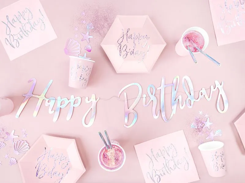 Partydeco Girlande Happy Birthday mehrfarbig, 16.5 x 62 cm Partydeco Girlande Happy Birthday mehrfarbig, 16.5 x 62 cm