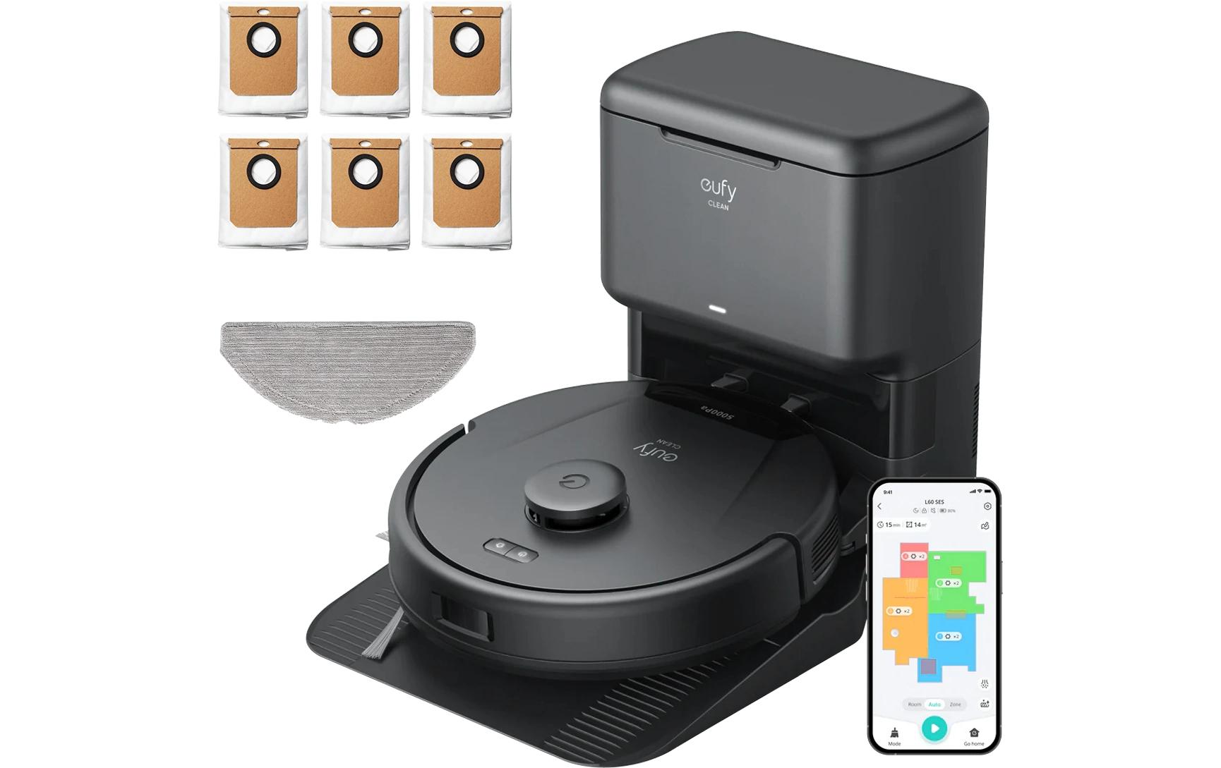 eufy Saugroboter L60 Hybrid mit Clean Base