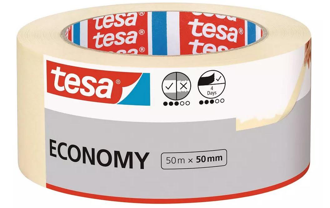 tesa Malerband -Set Economy, 50 mm x 50 m, 6 Rollen, Beige tesa Malerband -Set Economy, 50 mm x 50 m, 6 Rollen, Beige