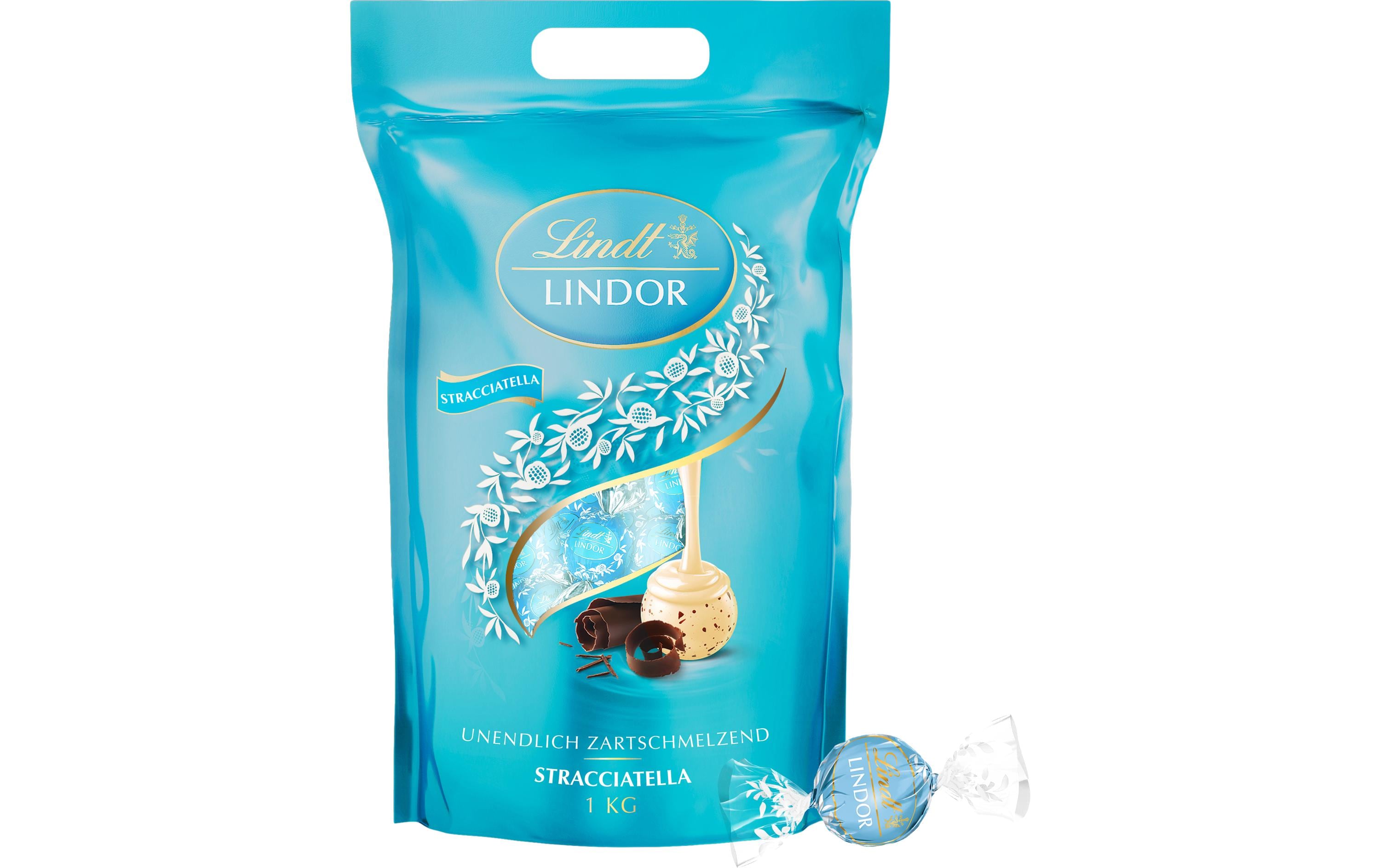 Lindt Schokoladen-Pralinen Lindor Kugeln Stracciatella 1000 g Lindt Schokoladen-Pralinen Lindor Kugeln Stracciatella 1000 g