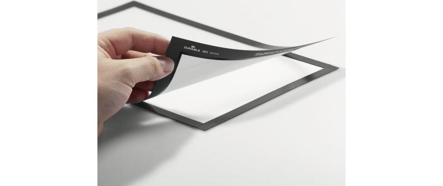 DURABLE Präsentationsrahmen Duraframe A6 2 Stück Schwarz