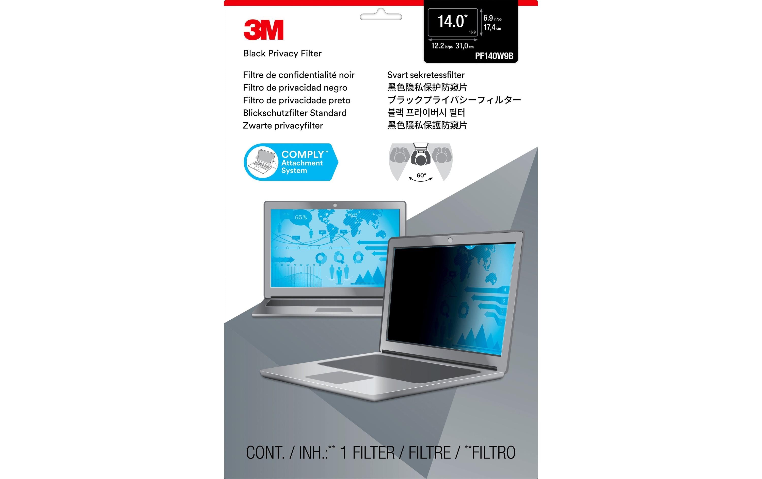 3M Bildschirmfolie Privacy Filter 14 / 16:9 3M Bildschirmfolie Privacy Filter 14 / 16:9