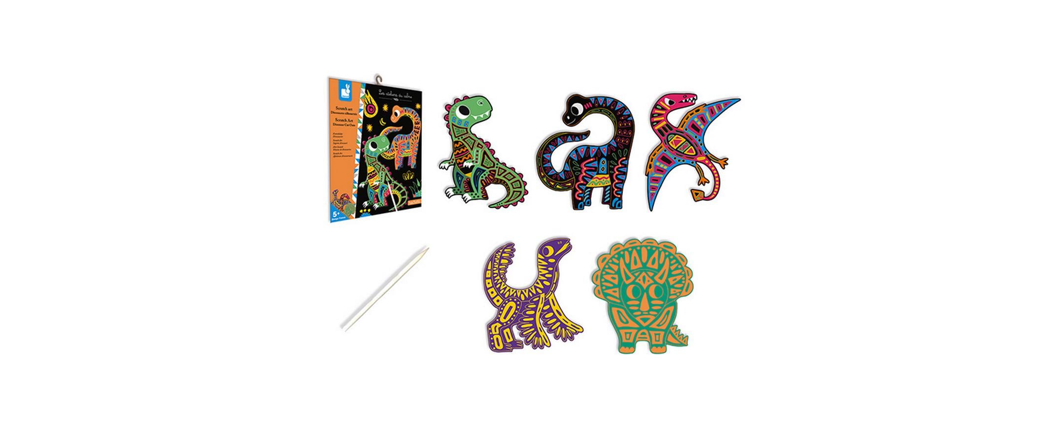 Janod Kratzbilder Dinosaurier