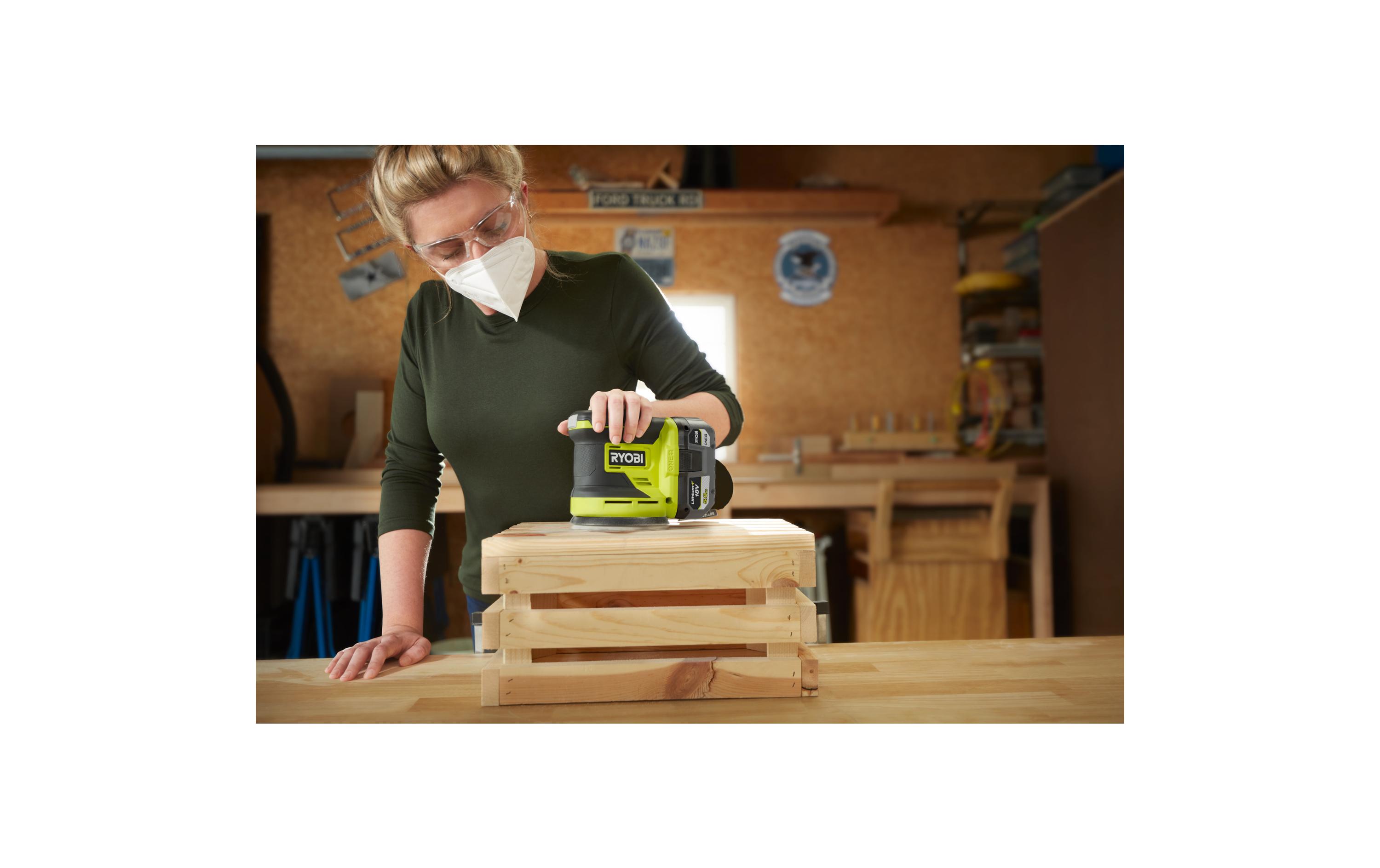 RYOBI Akku-Exzenterschleifer RROS18-0, 18 V, Solo