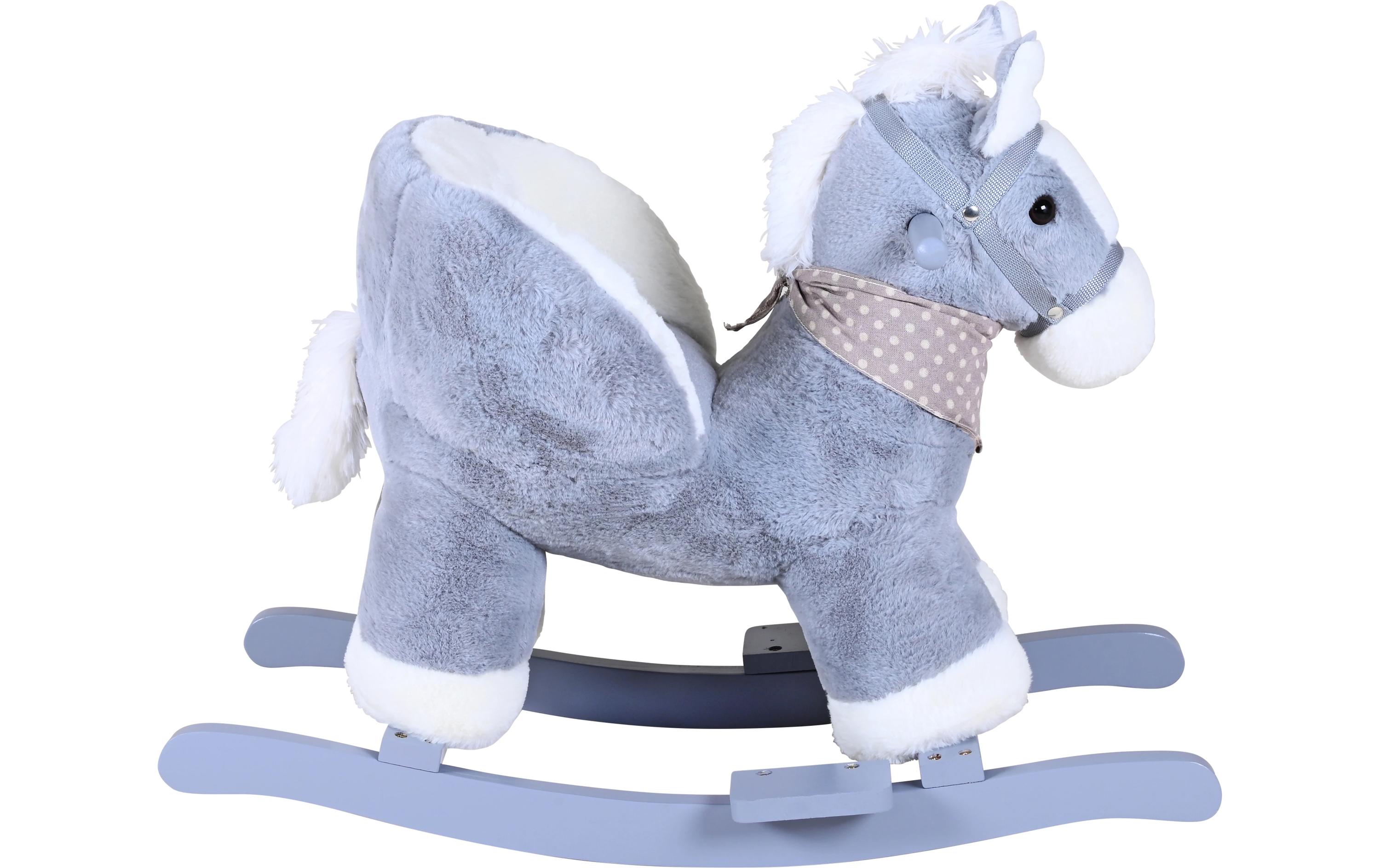 Knorrtoys Schaukeltier Pferd Grau/Weiss