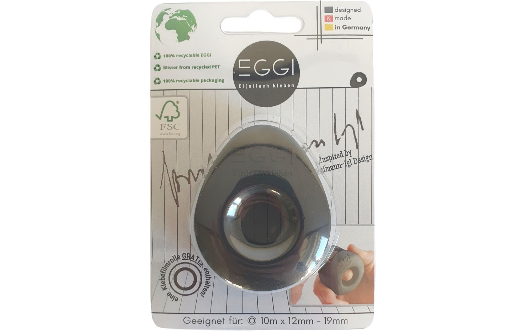 EGGI Handabroller 12 - 19 mm, Schwarz