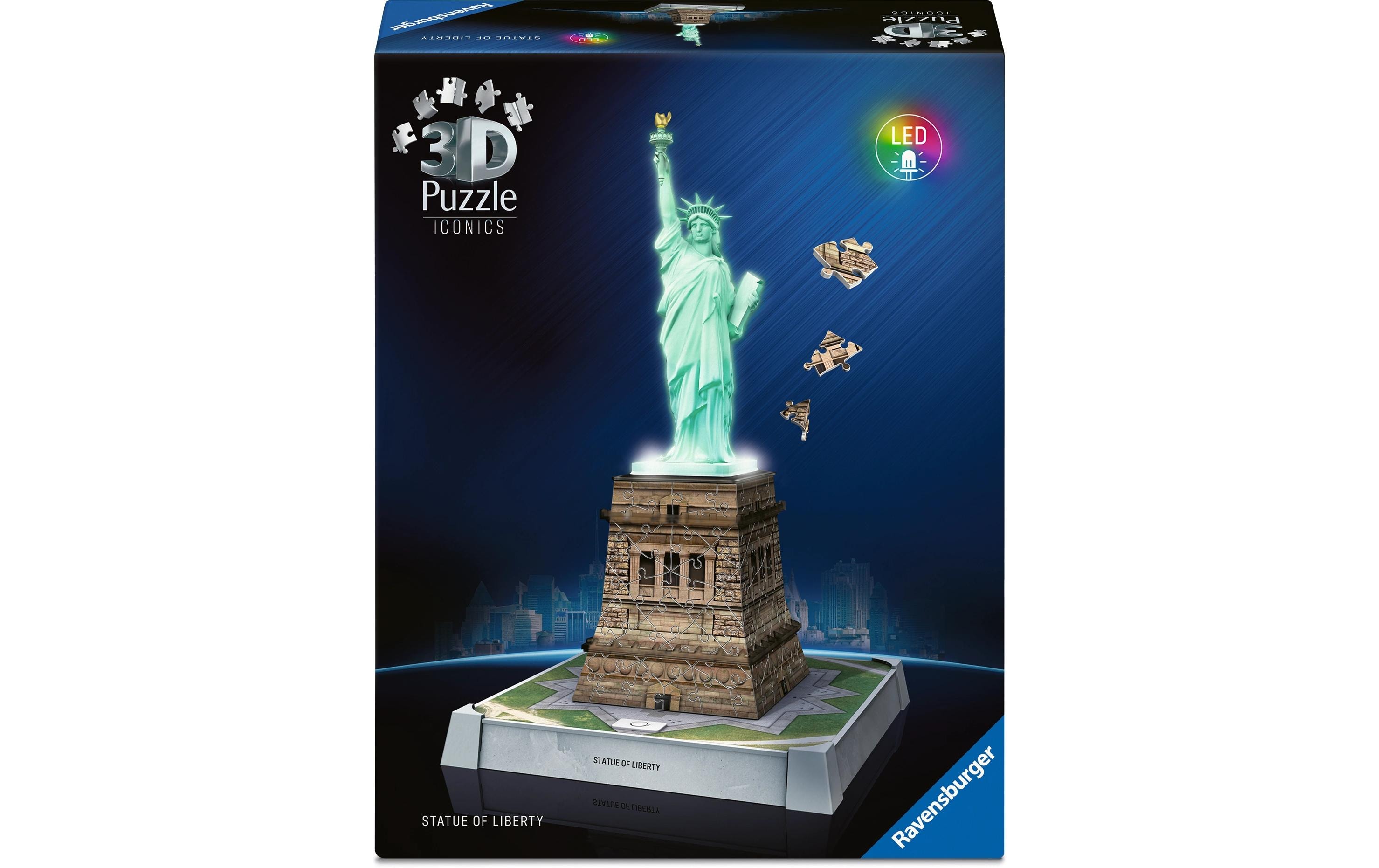 Ravensburger 3D Puzzle Iconics Statue of Liberty w. Light