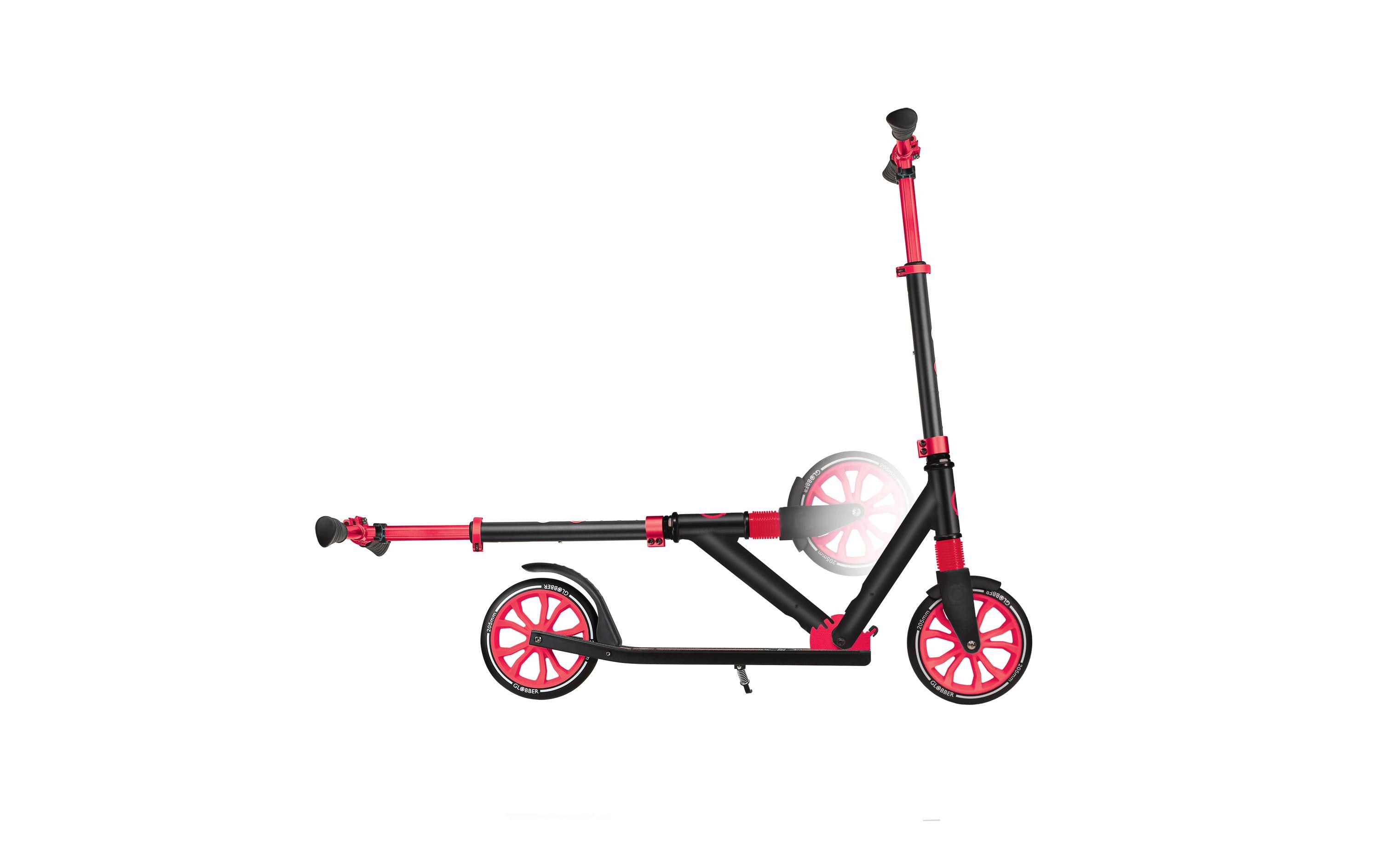 GLOBBER Scooter NL 205 Schwarz/Rot GLOBBER Scooter NL 205 Schwarz/Rot