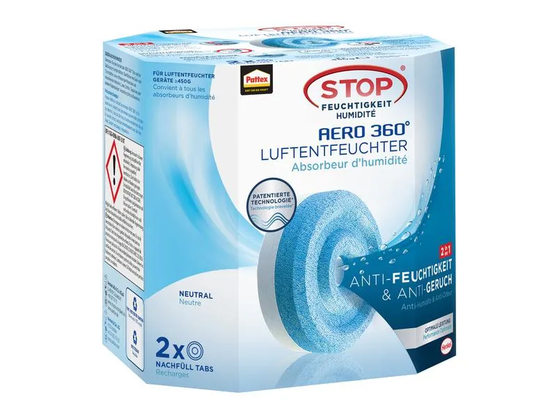 Pattex Nachfüll-Tabs Aero 360 Neutral 2 x 450 g Pattex Nachfüll-Tabs Aero 360 Neutral 2 x 450 g