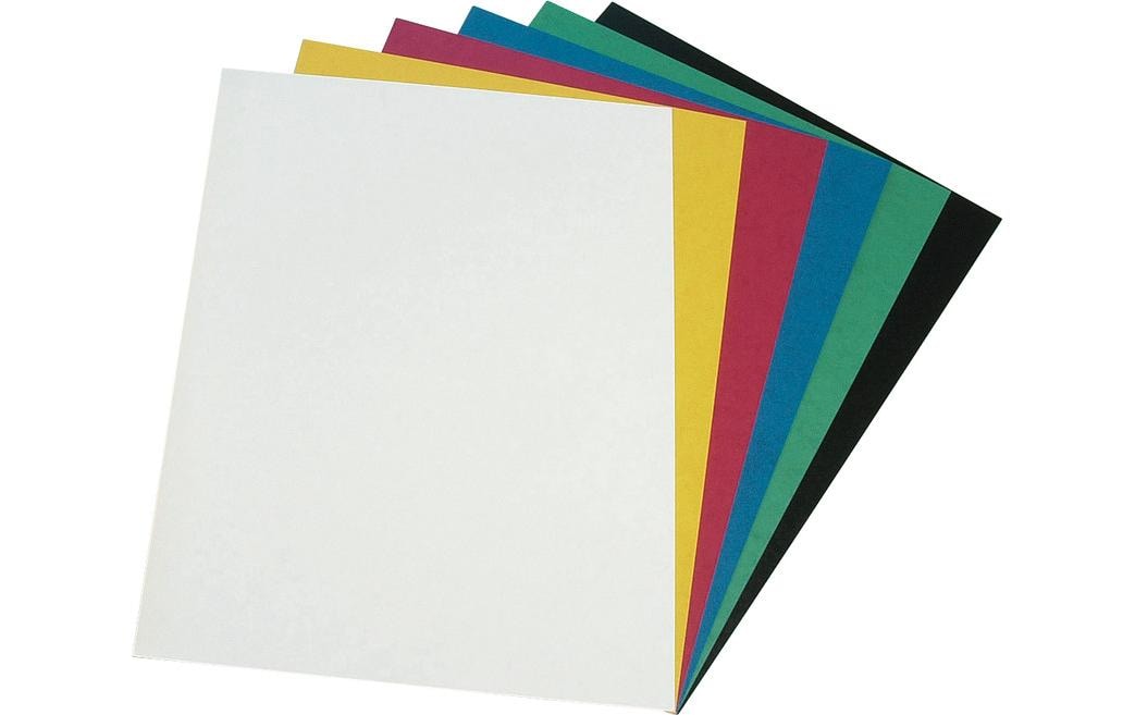 CONNECT Einbanddeckel 385 g/m², 50 Stück, Schwarz