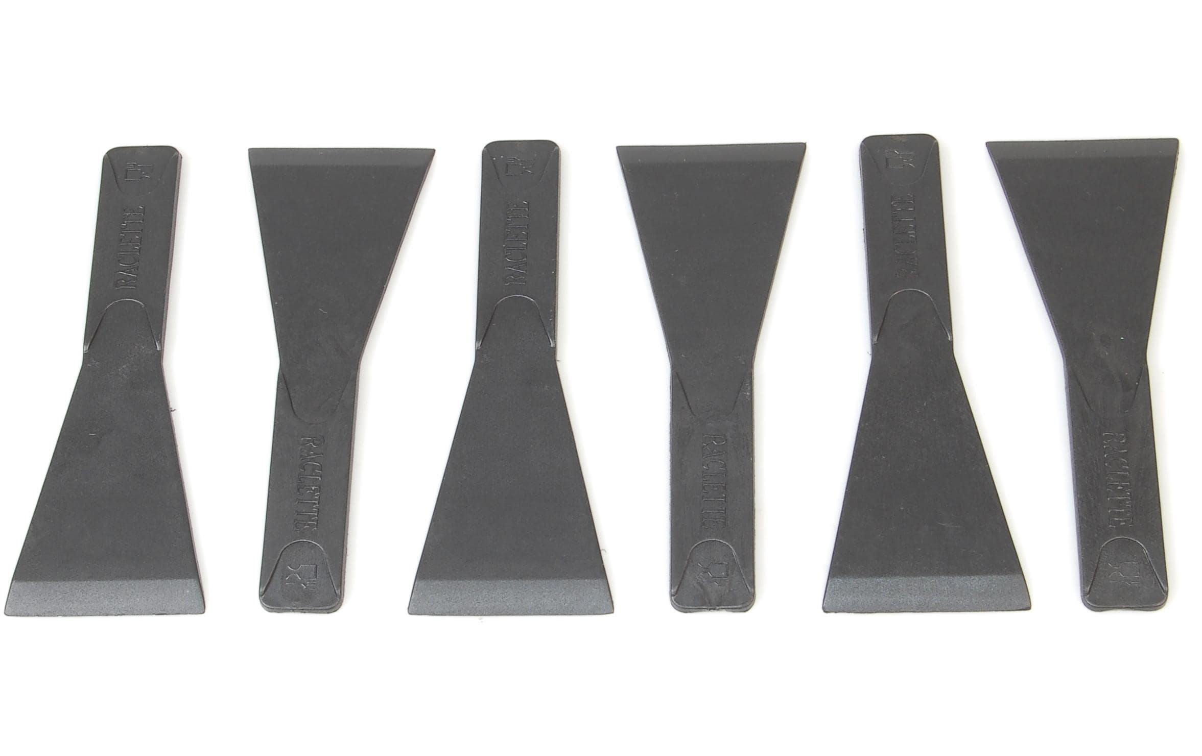 Nouvel Raclette-Spachtel 6 Stück, Schwarz