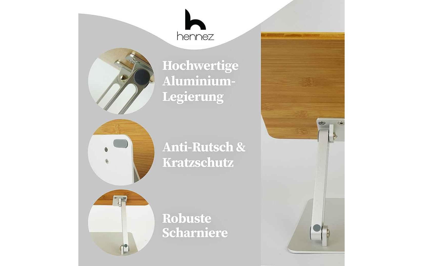 Hennez Notebook-Ständer Linus Bambus 17