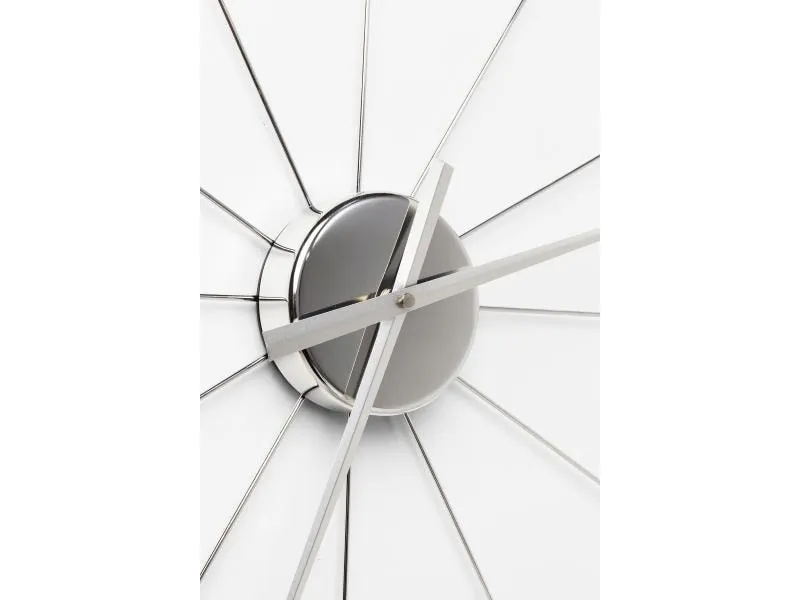 Kare Wanduhr Umbrella Ø 60 cm Chrome