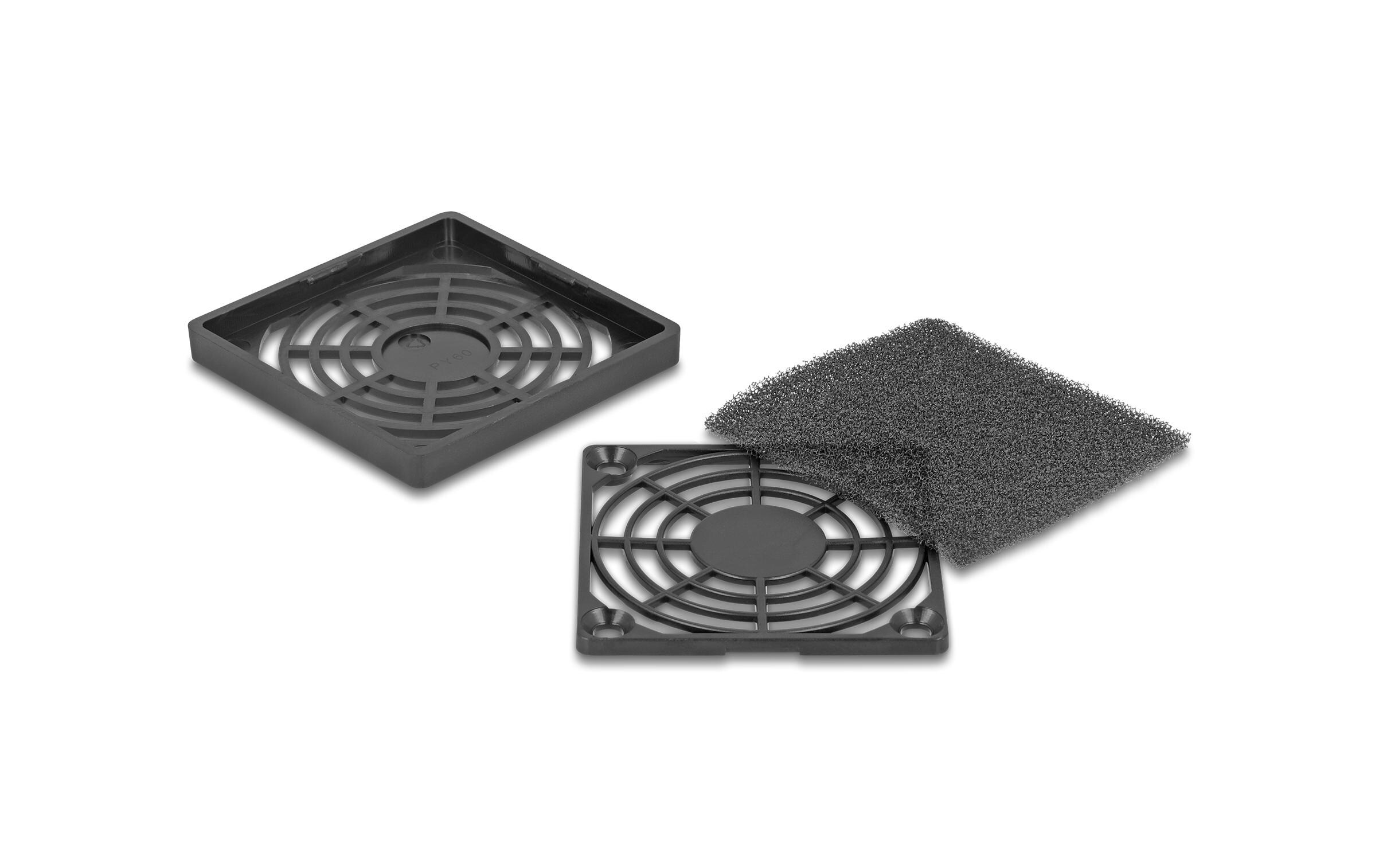Delock Lüftergitter mit Staubfilter 60 x 60 mm